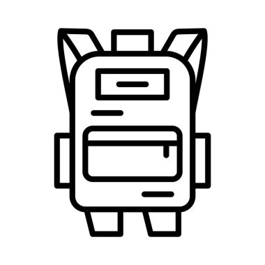 Backpack Vector Icon Design