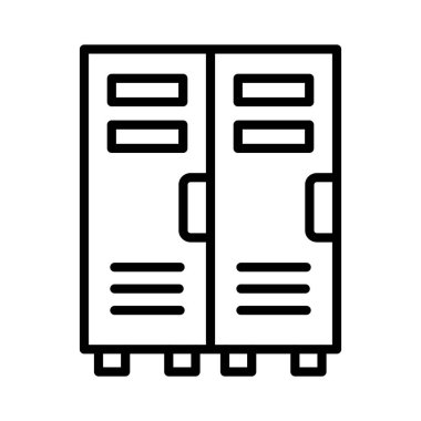 Locker Vector Icon Design
