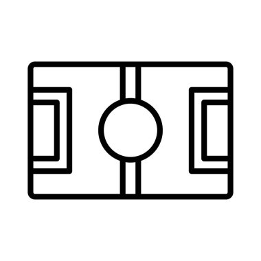 Futbol Sahası Vektör Simgesi Tasarımı