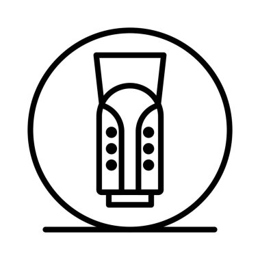 Shin Koruyucu Vektör Simgesi Tasarımı