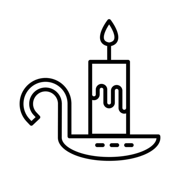 Свічка Векторна Іконка Дизайн — стоковий вектор