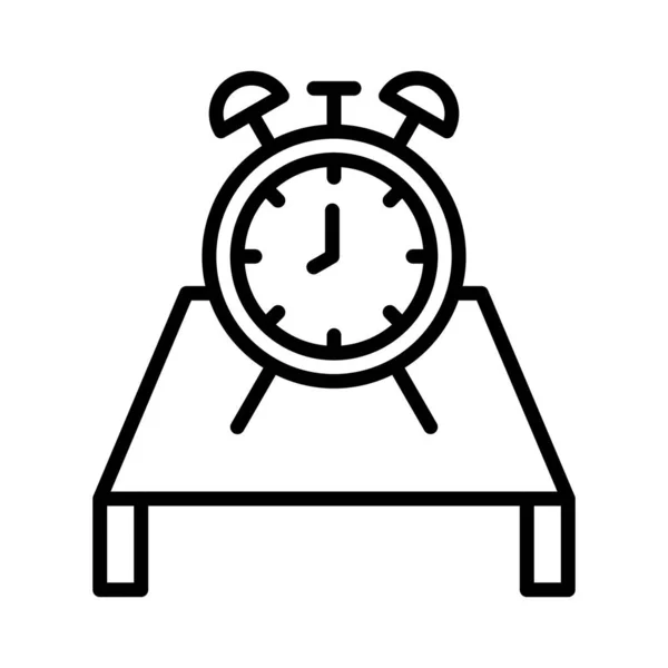 Masa Saati Vektör Simgesi Tasarımı — Stok Vektör