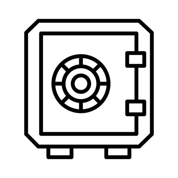 Caja Seguridad Vector Icono Diseño — Vector de stock