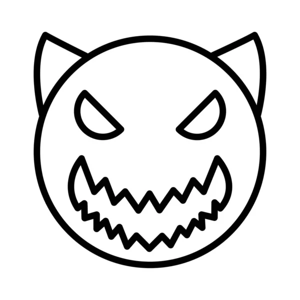 Evil Vector Icon Design — Stok Vektör