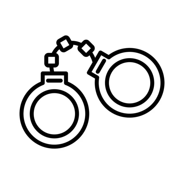 Handcuffs Vector Icon Design — стоковый вектор