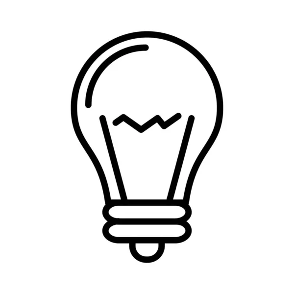 Light Bulb Vector Icon Design — Stok Vektör