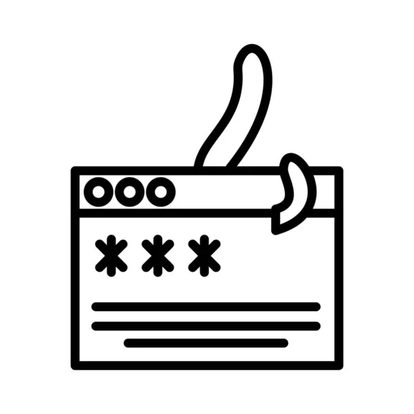 Phishing Vector Icon Design — Stok Vektör