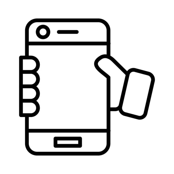 Mobile Phone Vector Icon Design — Vetor de Stock