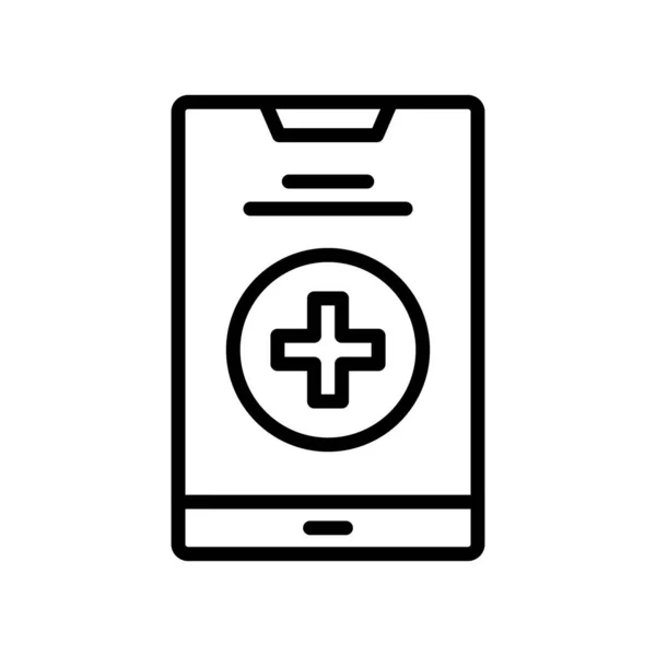 Smartphone Vector Icon Diseño — Vector de stock
