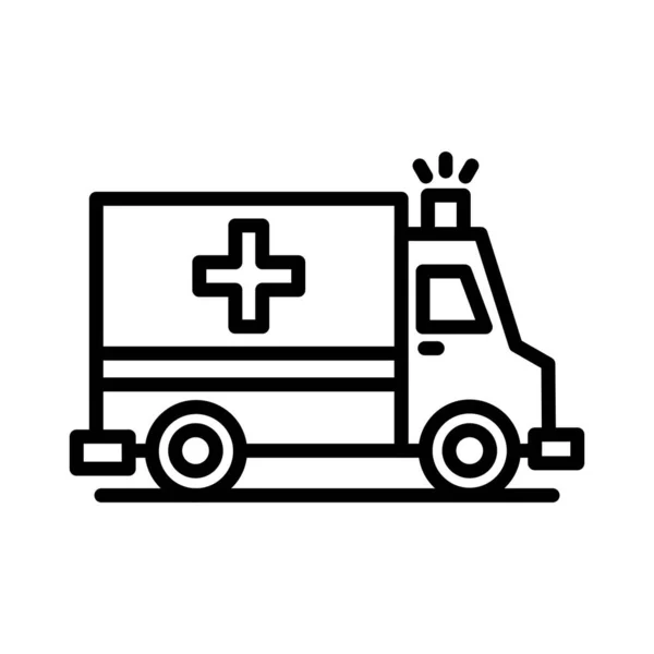 Ambulans Vektör Simgesi Tasarım — Stok Vektör
