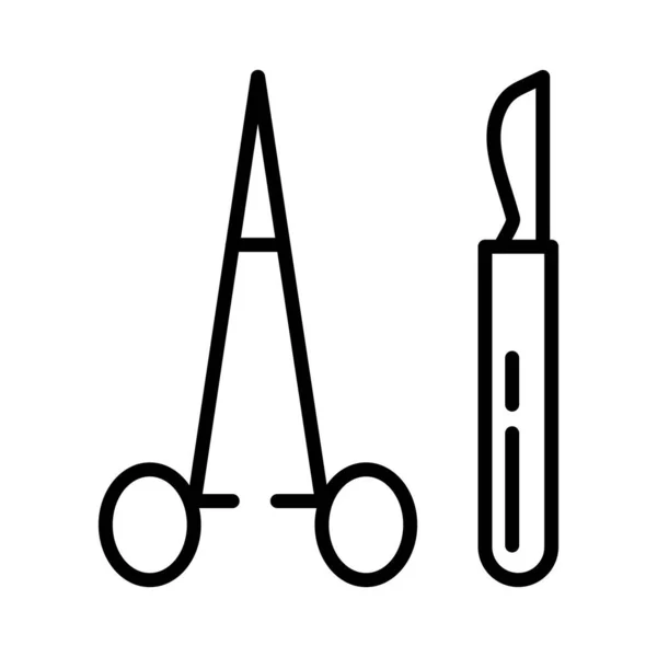 Векторная Иконка Инструментов Хирурга — стоковый вектор