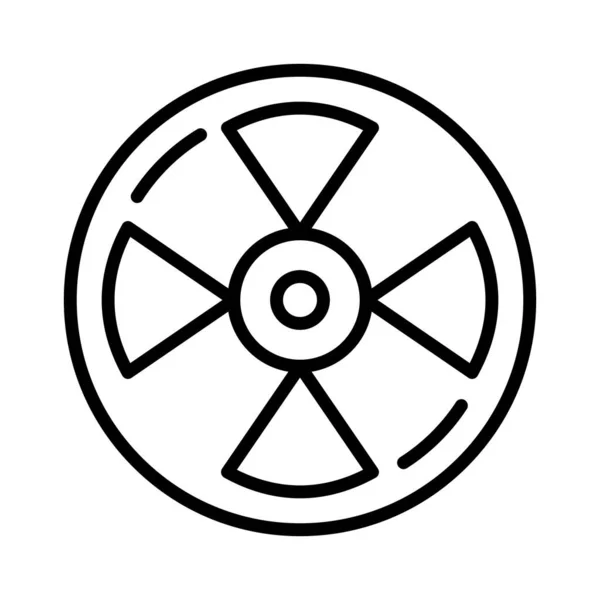 Strahlungszeichen Vektor Icon Design — Stockvektor