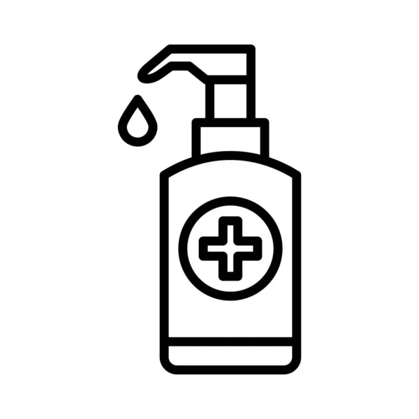 Diseño Del Icono Del Vector Del Desinfectante Mano — Archivo Imágenes Vectoriales