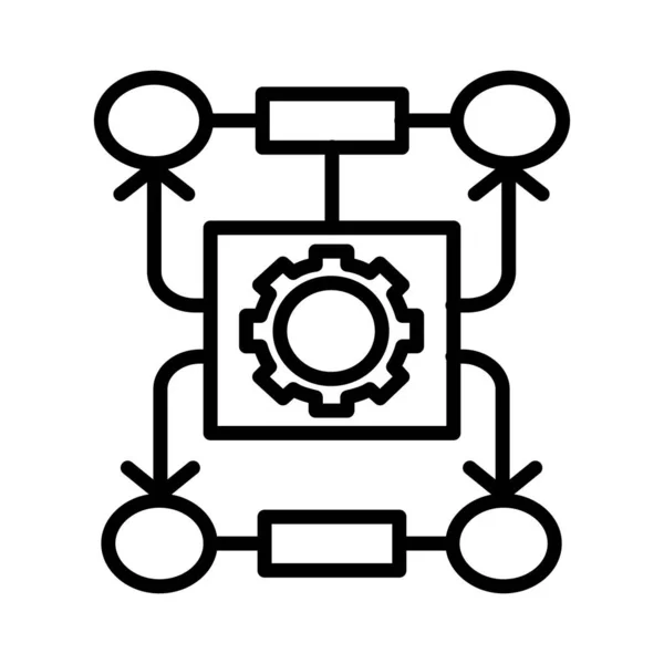 Algorithm Vector Icon Design — стоковый вектор