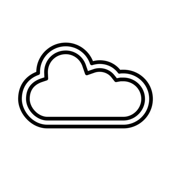 Ikona Wektora Chmury — Wektor stockowy