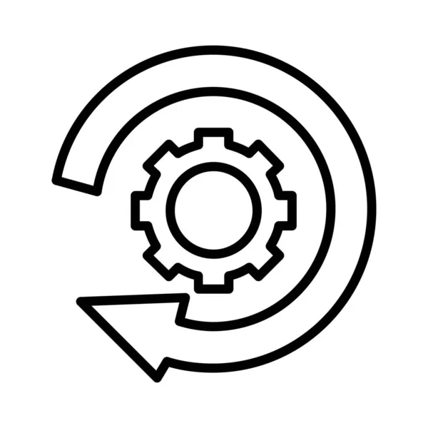 Ikona Wektora Inżynierii Wstecznej — Wektor stockowy