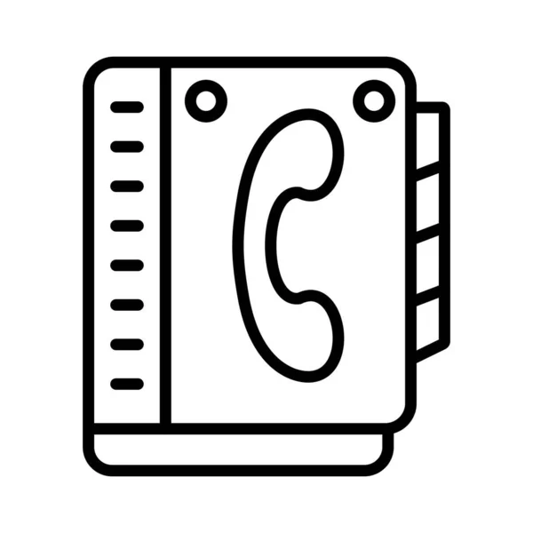 Contact Book Vector Icon Design — Διανυσματικό Αρχείο