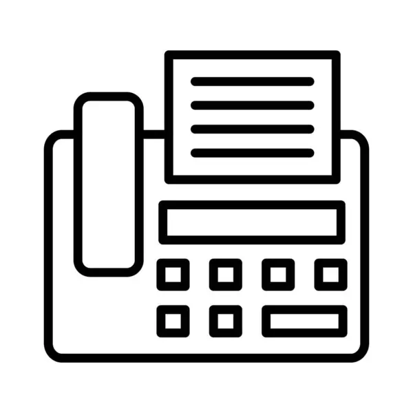 Fax Machine Vectoricoon Ontwerp — Stockvector