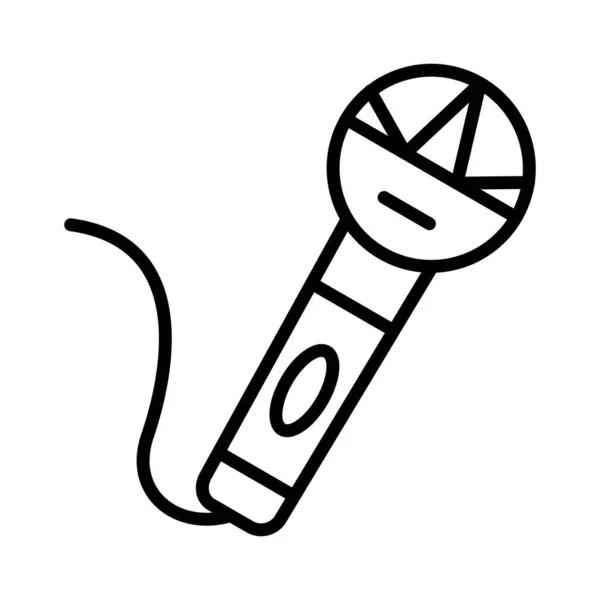 Mikrofon Vektör Simgesi Tasarım — Stok Vektör