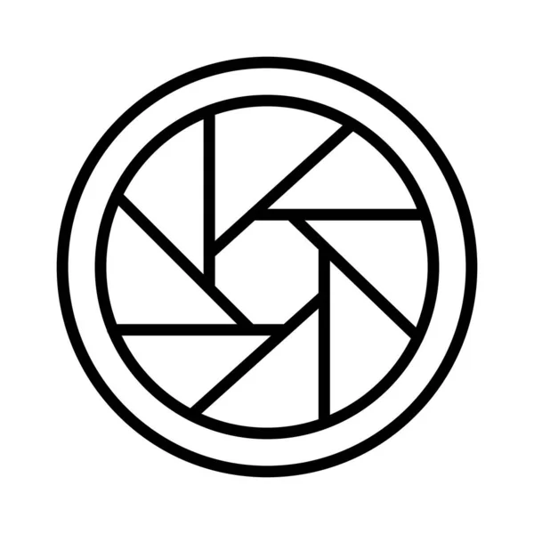 Diseño Del Icono Del Vector Del Diafragma — Vector de stock