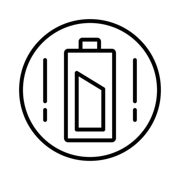 Battery Level Vector Icon Design — Stock Vector
