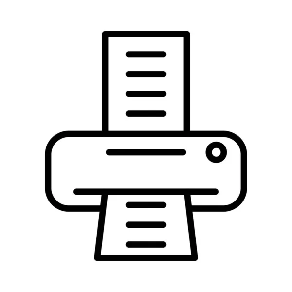 Tiskáren Vektorové Ikony Designu — Stockový vektor