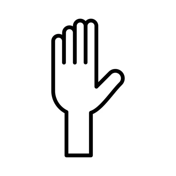 Дизайн Векторной Иконки Поднятия Руки — стоковый вектор