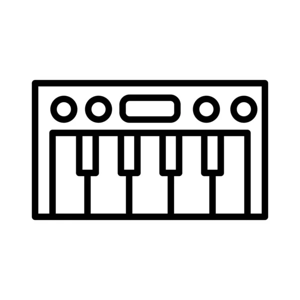 Piano Vector Icono Diseño — Archivo Imágenes Vectoriales