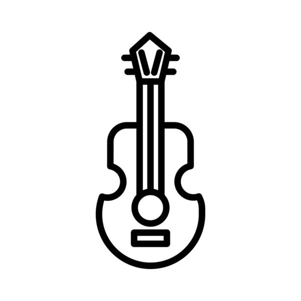 Conception Icônes Vectorielles Guitare — Image vectorielle