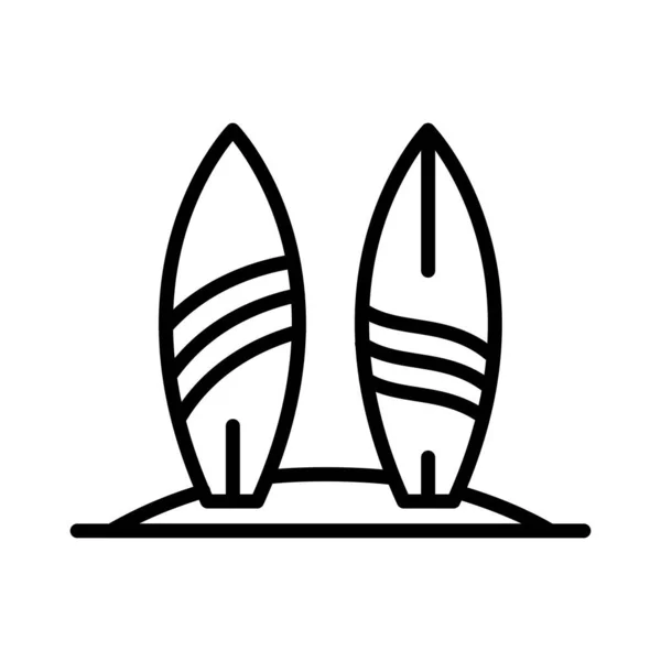 Tablas Surf Vector Icon Design — Vector de stock
