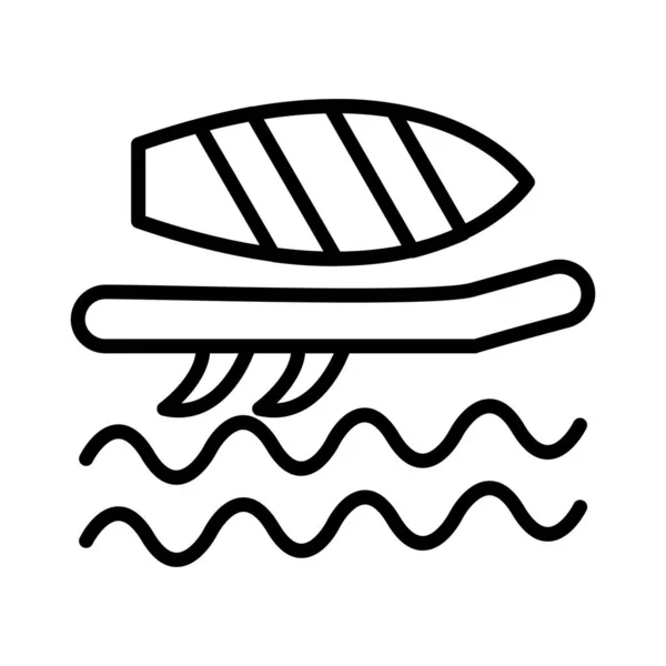 Conception Icône Vectorielle Planche Surf — Image vectorielle