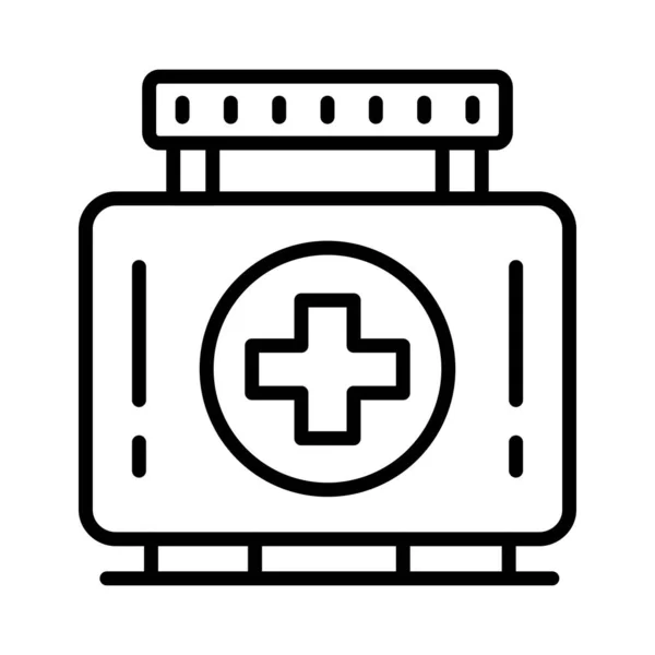 Caja Médica Vector Icono Diseño — Vector de stock