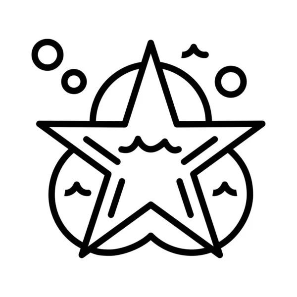 Starfish Vector Icon Design — 图库矢量图片