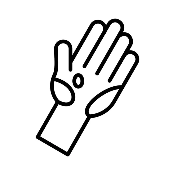 Smutsig Hand Vektor Ikon Design — Stock vektor