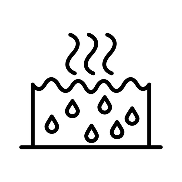 Design Ícone Vetor Água Quente —  Vetores de Stock