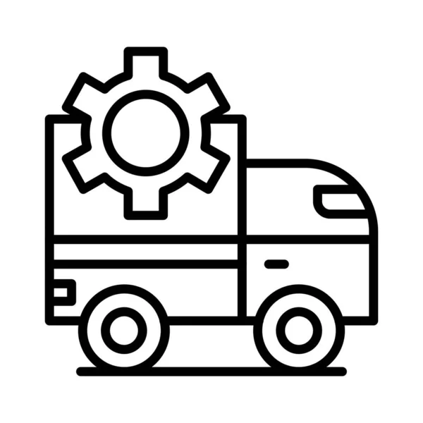 Van Maintenance Vector Icon Design — 스톡 벡터