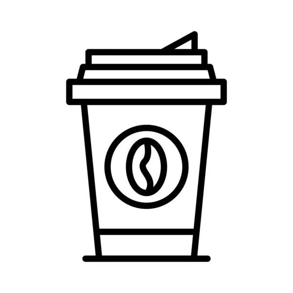 Coupe Café Vectoriel Icône Design — Image vectorielle