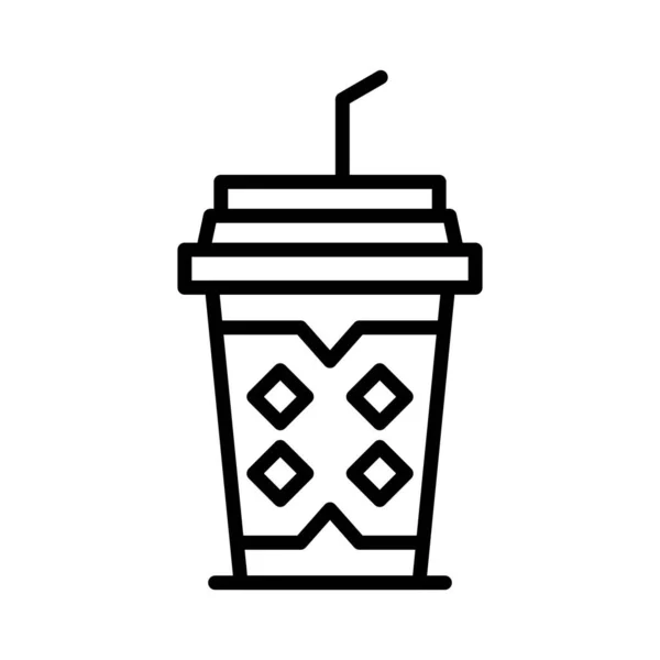 Kalter Kaffee Vector Icon Design — Stockvektor