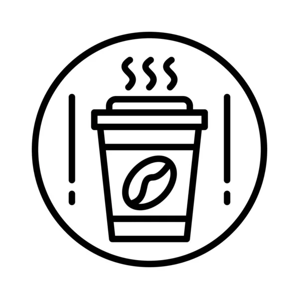 Paket Kahve Vektörü Simgesi Tasarımı — Stok Vektör