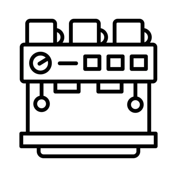 Espresso Makinesi Vektör Simgesi Tasarımı — Stok Vektör