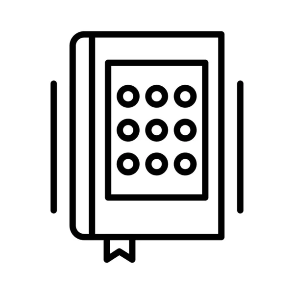 Braille Code Vectoricoon Ontwerp — Stockvector