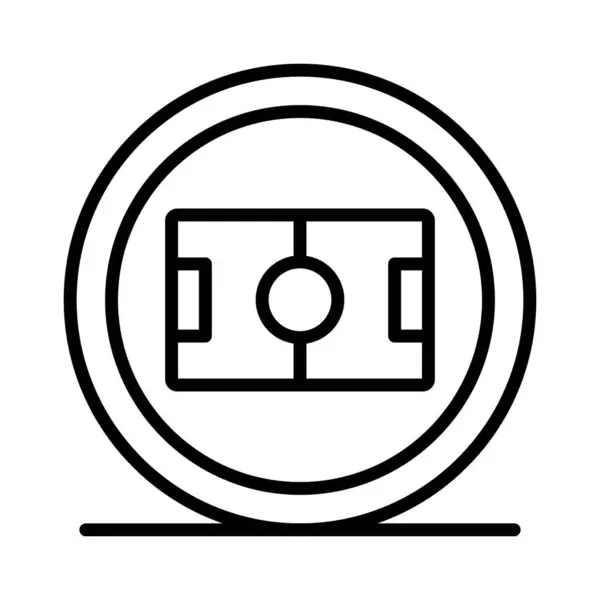 Soccer Field Vector Icon Design — Stock Vector