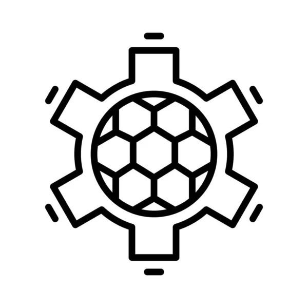 Fußball Vektor Icon Design — Stockvektor