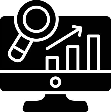Veri Analizi Kabartma Simgesi Tasarımı