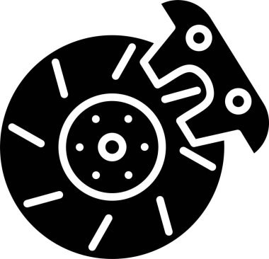 Disk Fren Kabartma Simgesi Tasarımı