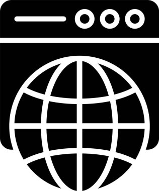 Web Sunucusu Kabartma Simgesi Tasarımı