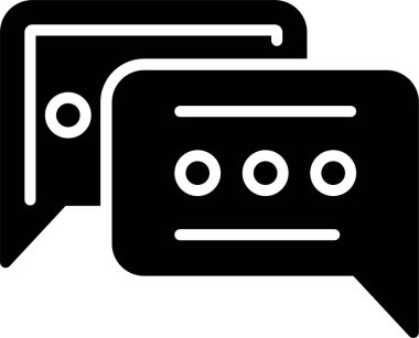 Sohbet Kabartma Simgesi Tasarımı