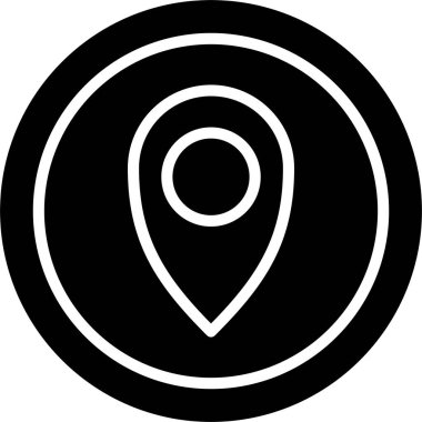 Konum Glyph Simgesi Tasarımı