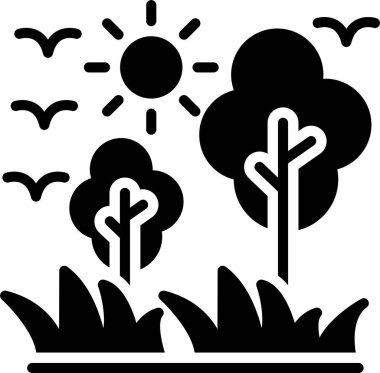 Doğa Kabartma Simgesi Tasarımı