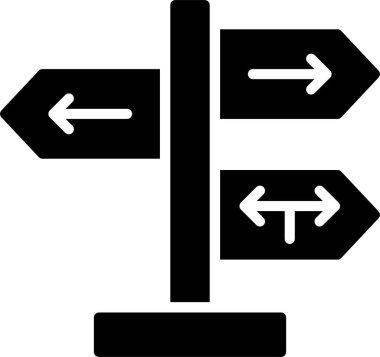 Yönlendirme İşareti Simgesi Tasarımı